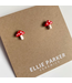 Ellie Parker Ceramics Ceramic Stud Earrings Mushroom
