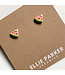 Ellie Parker Ceramics Ceramic Stud Earrings Watermelon