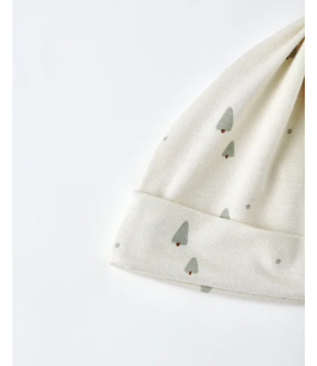 Quincy Mae Bamboo Baby Gown + Hat Set Trees