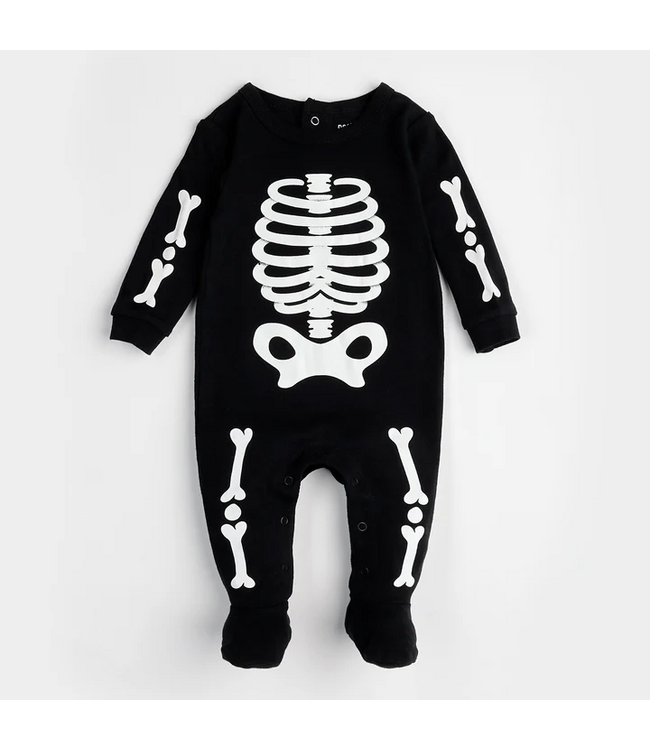 Petit Lem Footed Sleeper Skeleton Glow in the Dark