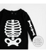 Petit Lem Footed Sleeper Skeleton Glow in the Dark