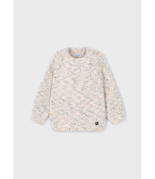 Mayoral Cozy Knit Sweater Neutral