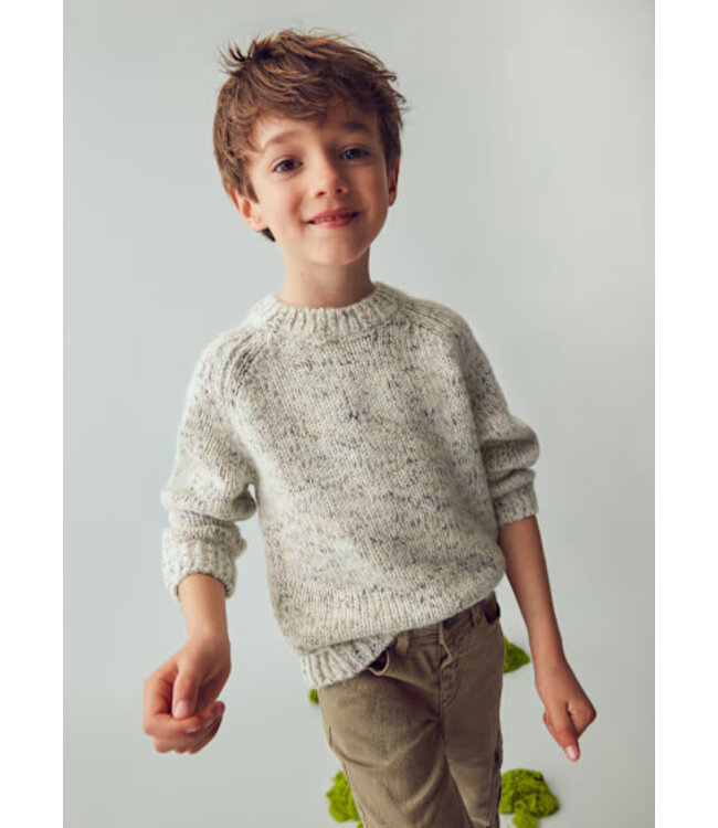 Mayoral Cozy Knit Sweater Neutral