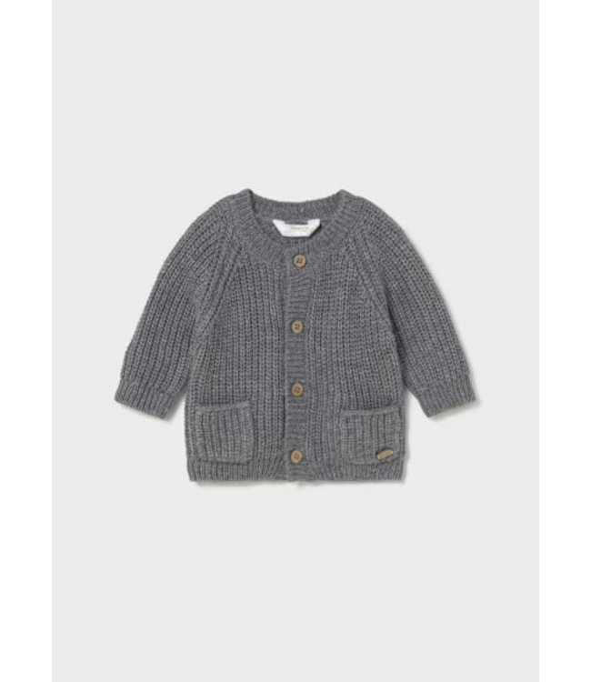 Mayoral Infant Knit Cardigan Grey