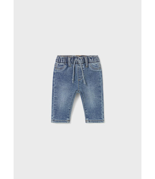 Mayoral Infant Lined Denim Pant