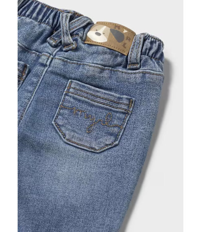 Mayoral Infant Lined Denim Pant