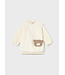 Mayoral Infant Sweatshirt Dress w/ Teddy Bag