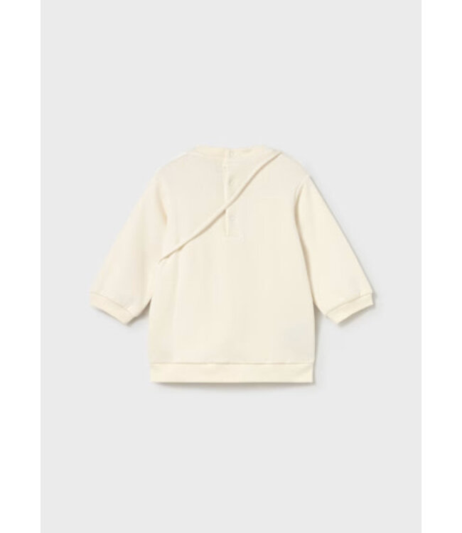 Mayoral Infant Sweatshirt Dress w/ Teddy Bag