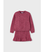 Mayoral Knit Sweater and Skirt Set Heathered Cherry