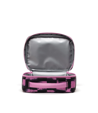 Herschel Supply Co. Pop Quiz Lunch Box Stencil Checker Opera Mauve