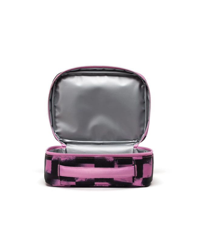 Herschel Supply Co. Pop Quiz Lunch Box Stencil Checker Opera Mauve