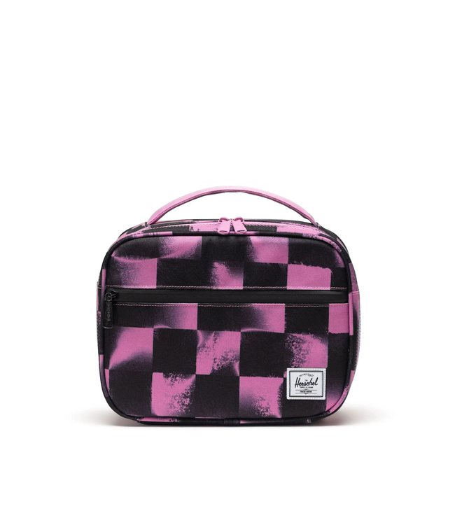 Herschel Supply Co. Pop Quiz Lunch Box Stencil Checker Opera Mauve