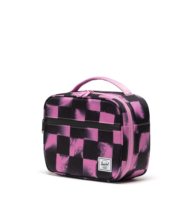 Herschel Supply Co. Pop Quiz Lunch Box Stencil Checker Opera Mauve