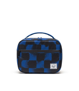 Herschel Supply Co. Pop Quiz Lunch Box Stencil Checker Sodalite Blue