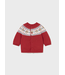 Mayoral Infant Knit Sweater Puppies on Red