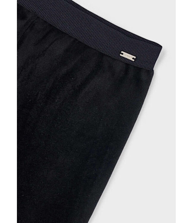 Mayoral Velvet Leggings Black