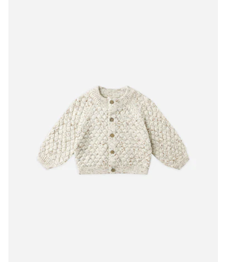 Quincy Mae Bubble Knit Cardigan Natural Confetti