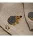 Minymo Knit Cardigan Hedgehogs Beige Melange