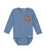 Minymo L/S Bodysuit with Lion Pocket Detail China Blue