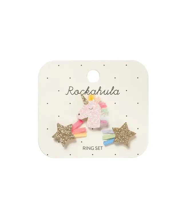 Rockahula Rainbow Unicorn Ring Set