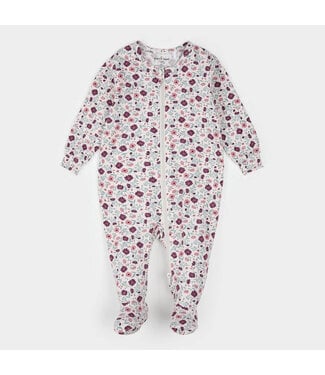 Petit Lem Jersey Modal Footed Sleeper Poppy Floral