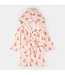 Petit Lem Plush Robe Ballet Slippers Print on Light Pink