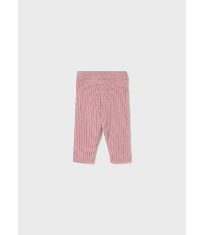 Mayoral Infant Ribbed Knit Legging Pink