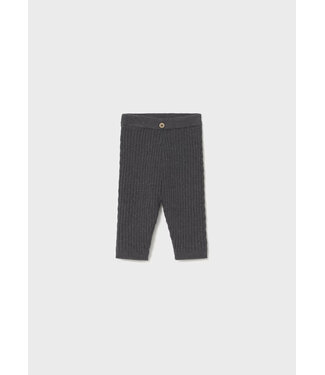 Mayoral Infant Ribbed Knit Legging Charcoal