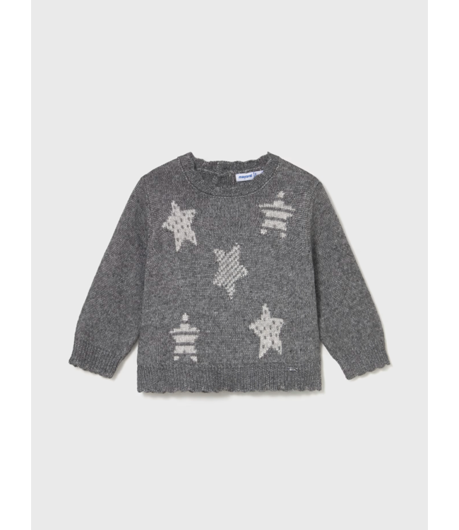 Mayoral Star Sweater Grey