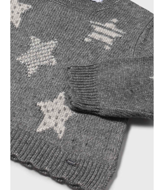 Mayoral Star Sweater Grey