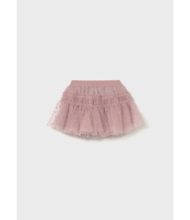 Mayoral Tulle Skirt Pink Stars Sparkle