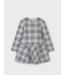 Mayoral Plaid Dress Grey