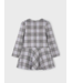Mayoral Plaid Dress Grey