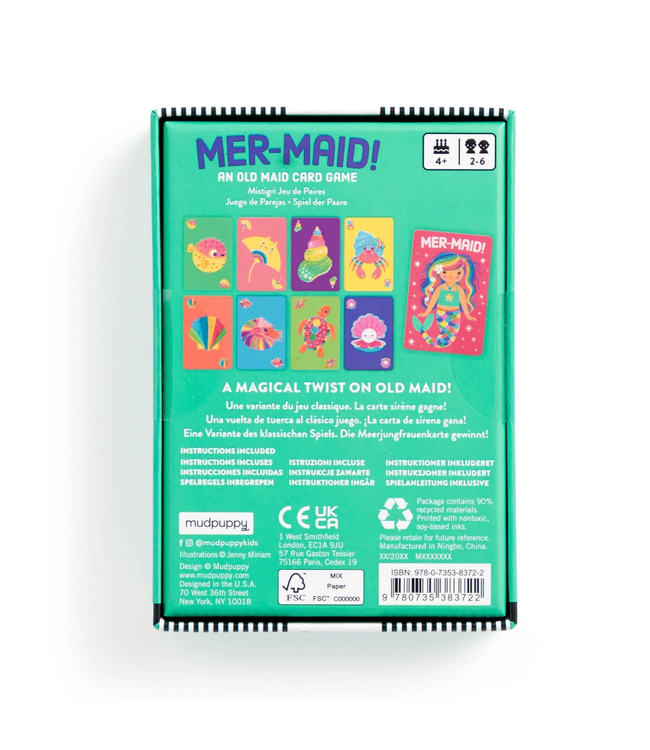 mudpuppy Mer-Maid Card Game