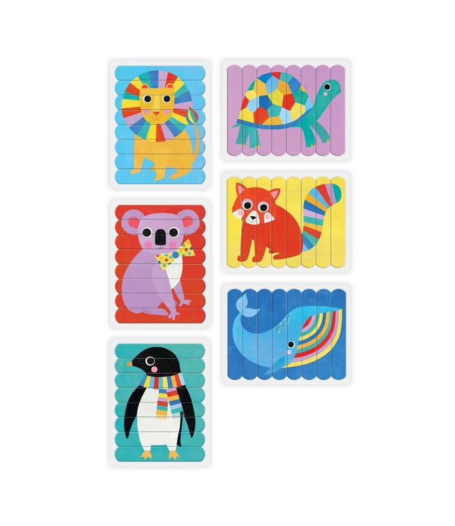 mudpuppy Puzzle Sticks Animals of the World