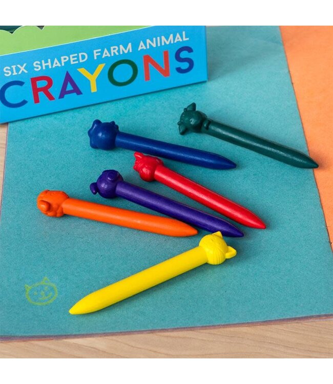 Rex London Animal Head Crayons