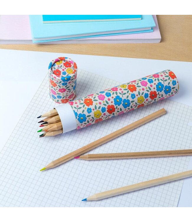 Rex London Long Tube of Colouring Pencils Tilde