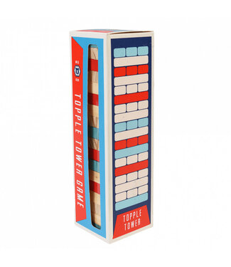 Rex London Mini Wooden Topple Tower Wild Bear