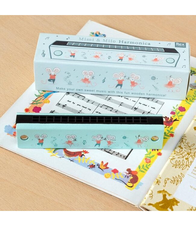 Rex London Wooden Harmonica  Mimi and Milo