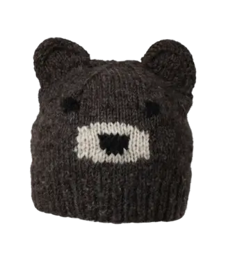 Ambler Kuma Knit Hat Heather Brown Bear