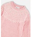 Deux par Deux Deux par Deux Knitted Dress Norvegian Jacquard Dusty Pink