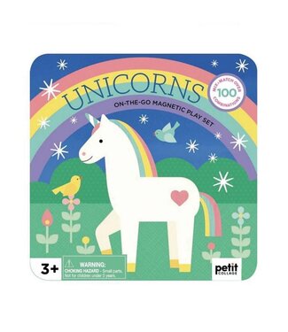 Petit Collage Unicorns On The Go Magnetic Play Set