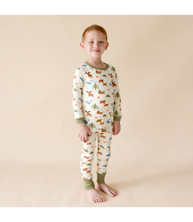Parade Organics Baby Co. PJ Set Jammies Oh Canada Print