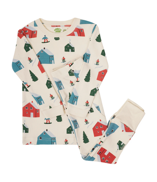 Parade Organics Baby Co. PJ Set Jammies Alpine Print