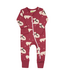 Parade Organics Baby Co. Sleeper Polar Bears Print on Red