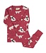 Parade Organics Baby Co. Polar Bears Print on Red