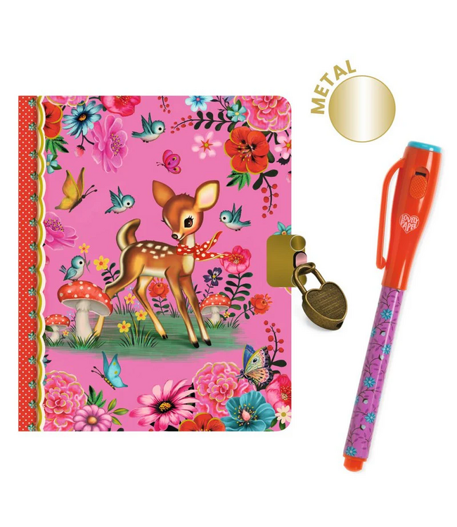 Djeco Little Secret Notebook & Magic Marker