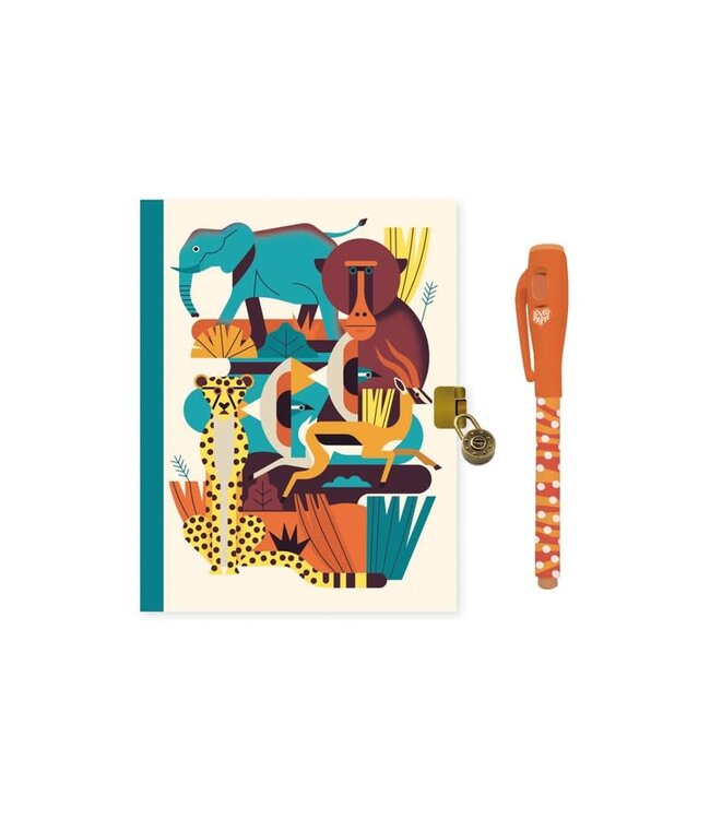 Djeco Little Secret Notebook & Magic Marker