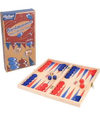 Ridley's Backgammon Classic Wooden Game