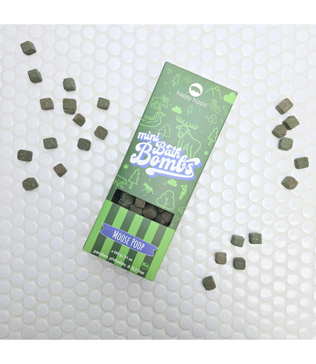 happy hippo Moose Poop Mini Bath Bombs Box